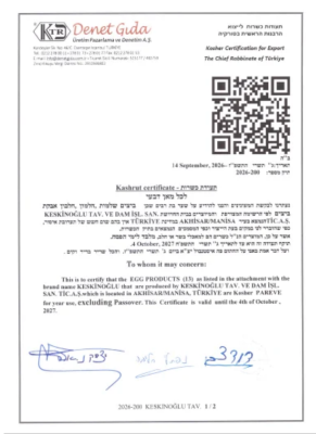 Kosher Belgesi